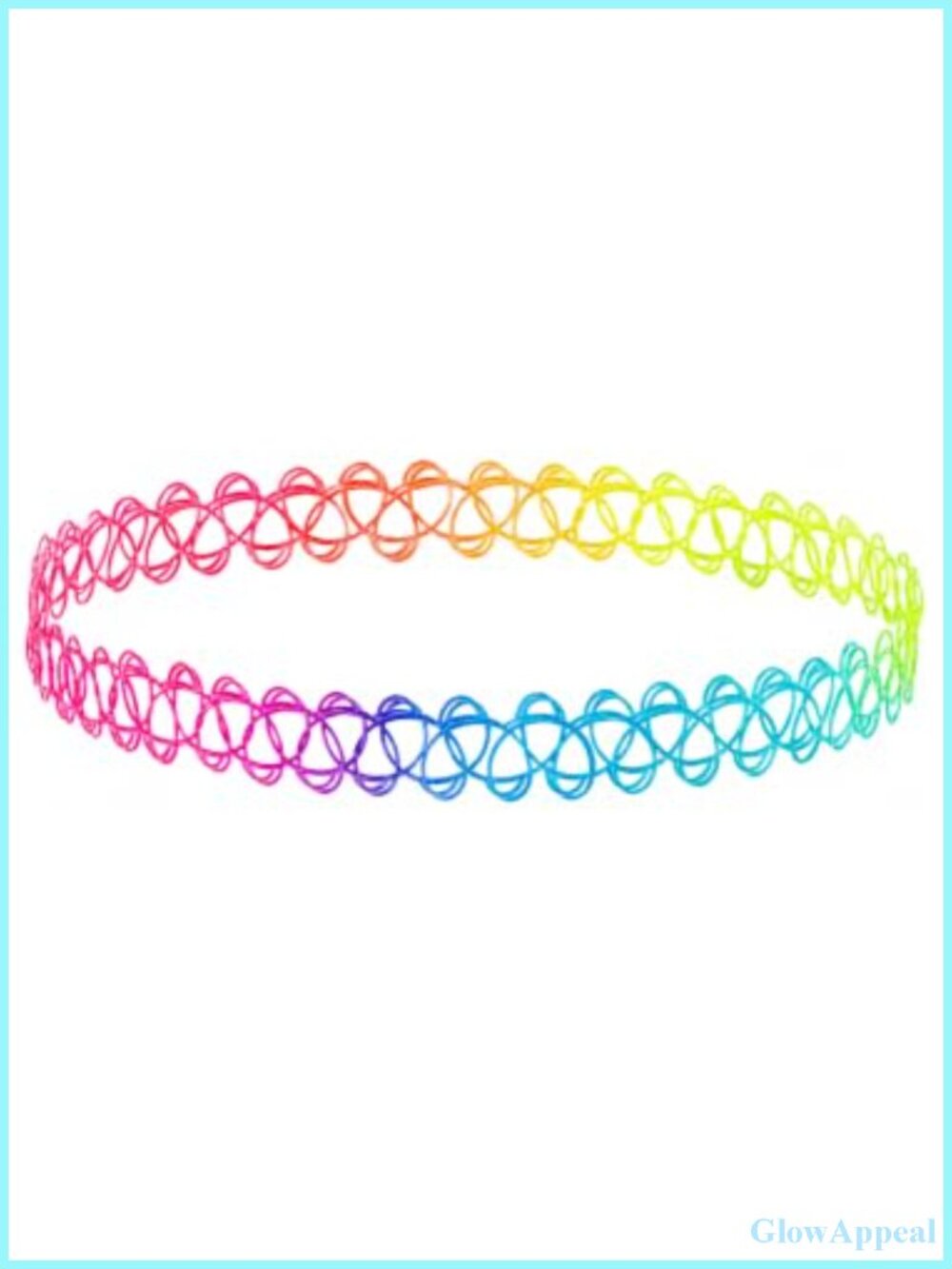 Stretchy Tattoo Choker Necklace Plastic Elastic 90s Y2K Fashion Jewelry